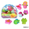 Custom Wholesale Vinyl Bathtub Toy Rubber Bath Toys For Kids Baby Swimming Floating Bath Toy Play Set