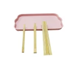 Customised Printed Sleeves Bulk Round Chopsticks  Disposable Bamboo Chopsticks