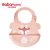 Import Customize Print Logo BPA Free Waterproof Silicone Baby Bib With Food Catcher Baby Silicone Feeding Bibs from China