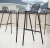 Import customized design european aluminum black metal forest bar stool set barchair furniture for pub on sale from China
