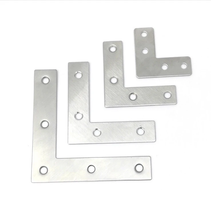 Customized Different Sizes L Shaped Brace Stainless Steel Construction Furniture Connecting Flat T Plate Bracket