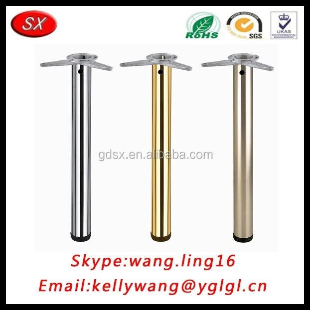 customized good quality stainless steel table leg, furniture leg for support pass ISO/RoHS certificate