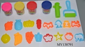 Customized logo kids playdough with color clay mold