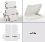 Customized size white box, airplane cardboard box, gift packaging box, postal express transportation, clothing packaging box