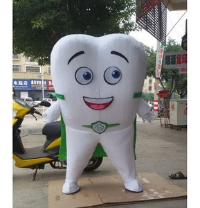 customized tooth costume fabric tooth mascot costume for event