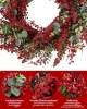 Customized Winter Artificial Berry Wreath Christmas Tree Wreath