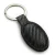 Import customrised original elliptical blank leather and metal keychain from China