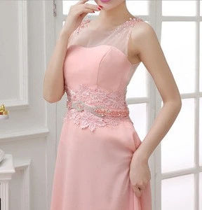 D16433A 2015 lady pink long mesh homecoming Dresses