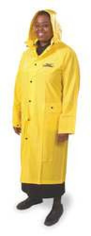 D2282 Raincoat with Detachable Hood Yellow S