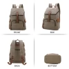 DAVIDNILE new design canvas backpack mens leisure travel satchel bag khaki sport backpack