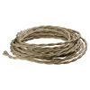 Decorative Braided Antique Wire Light Brown 18 Gauge Twisted Cord