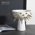 Import Decorative Gold plated Ceramic fruit bowl footed with stand White nordic home decor accessories luxury for living room decor from China