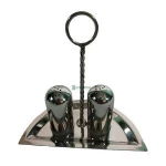 Decorative Salt & Pepper Mills - Wholesale Metal Stainless Steel Salt & Pepper Shakers - Silver Designer Herb Spice Holders