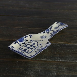 Delft ceramic blue and white spoon rest holder