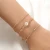 Import Designers Bohemian Copper Bracelets & Bangles Gold Plated Beads Chain Wheat Charm Pearl Bracelet Set Bracelets Jewelry Women from China