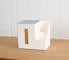 Desktop plastic storage tissue box plastic tissue paper holder