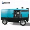 Diesel engine 22m3/min two wheels towable air compressor for drilling equipment