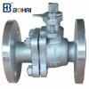 DIN Lever Operated Stainless Steel 4 Inch Three Way Flange Type Ball Valve