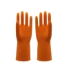 Dipped Flock Lined Custom extra long household latex gloves raw material heavy duty rubber glove