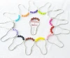 Direct factory wholesale cudtomized with colorful roller ball Shower Curtain Hook / fashion accessories for curtain hooks