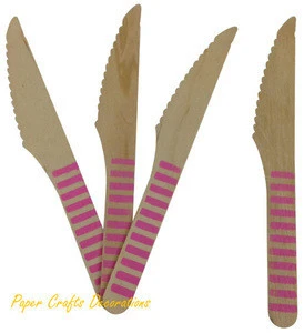Disposable Wooden Cutlery/Spoon /Fork /Knife Wedding Birthday Party Utensils