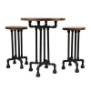 DIY Industrial Pipe Wooden Coffee Table Sets Antuqie Bar Stool
