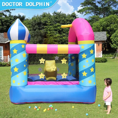 Doctor Dolphin Star Dream Sky Design Theme Jump House Inflatable Bouncer Inflatable Bounce Castle Bouncy House