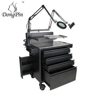 Dongpin Lockable Tattoo Trolley Cart Workstation Salon Trolley Cart Perfect for Hair Salon