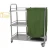 Import Double Hospital Laundry Trolley Cart With ABS Lids For Patient Room Cleaning from China