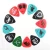Import Durable Clear Water-drop Transparent guitar pick case colorful sheet from China