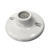 E27 Wholesale Round Ceramic Lampholder Porcelain Lamp Holder Base