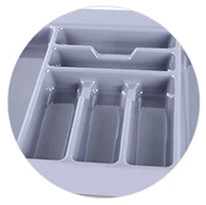 Easy Cleaning Adjustable Kitchen Organizer Plastic Flatware  Cutlery Tray