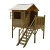 ECO cubby natural wholesale sandbeach backyard playground cheap play houses outdoor wooden kids playhouse