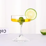 Eco Friendly 200ml 7Oz Glass Ice Cream Cups Mini Trifle Footed Dessert Pudding Bowls for Dessert Sundae Ice Cream