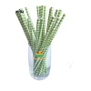 Eco-friendly Bamboo print biodegradable 60mm -197mm straws manufacturer printing with lowest price