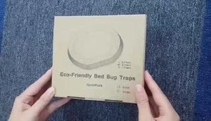 Eco-Friendly bed bug interceptor insect traps bedbug cup pest control with rubber mat