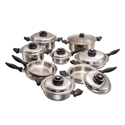 Eco-friendly High Quality Elegant Material 316 Titanium Stainless Steel Cookware Sets