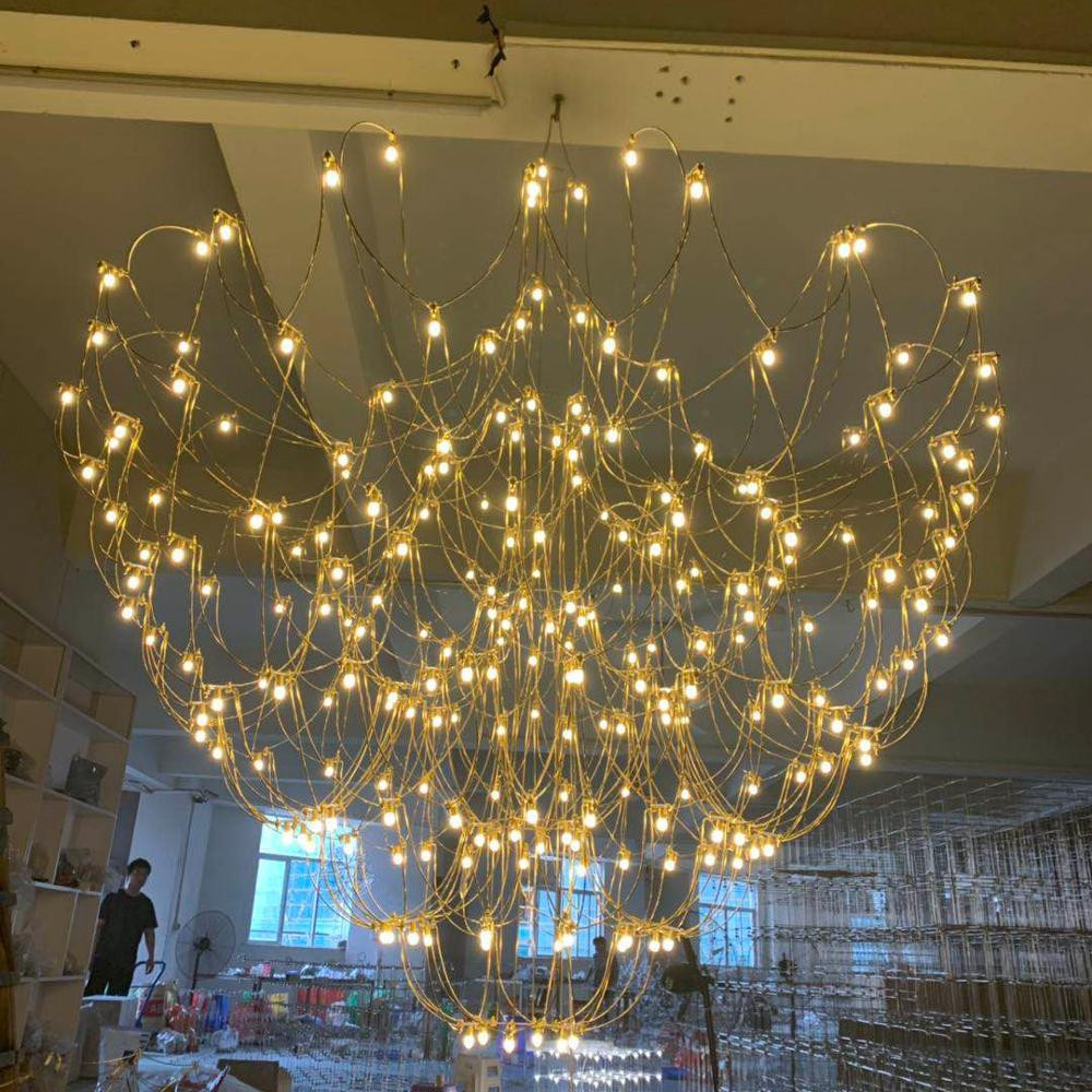 ECOJAS  New products custom indoor decoration luxury lobby hotel modern project chandelier