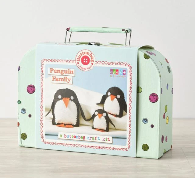 education soft toys diy creativity arts and crafts supplies family penguin felt craft sewing kit for kids