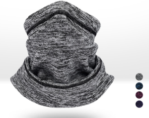 Embroidery Fleece Neck Warmer Suitable for outdoor sports and Adjustable headscarf Keep Warm Bandana
