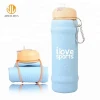 Empty Collapsible silicone bpa free sports water bottle manufacturer