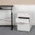 Import Ergonomic 3-Drawer Mobile Locking Filing Cabinet with Anti-Tilt Mechanism and Hanging Drawer for Legal &amp; Letter Files, White from USA