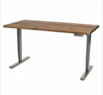 Ergonomic office furniture two motor treadmill sit and stand desk