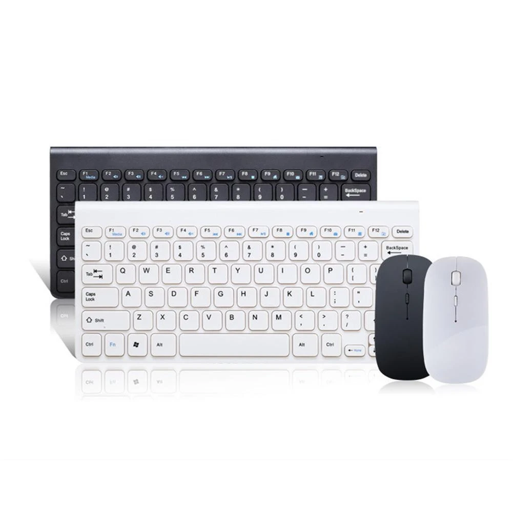 Ergonomic Wireless Mini Keyboard Small Stylish Mouse Set Mini Keyboard for Tablet Laptop Smartphone Games Office Entertainment