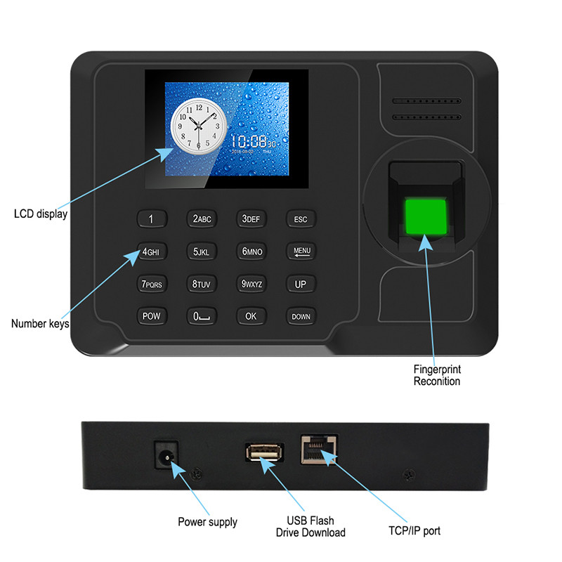 Buy Eseye Fingerprint Time Attendance System Office Employee Biometric ...