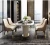 Import European Italian Modern Design Dubai Natural Marble top Luxury dining table from China