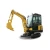 Import ex stock Excavator Digging Construction Equipment 2.2ton China Mini Crawler Hydraulic Excavator with ac and heat from China