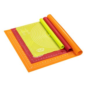 Excellent Custom Silicone Cooking Pizza Baking Mat Sheet Non-Stick Silicone Pastry Mat