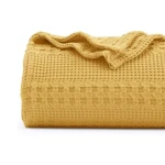 Export Quality Versatile Home and Hotel Bedding and Couches Decor Waffle Blankets Available at Best Price