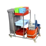 Extra Serving Trolley, Complete Set, Chrom